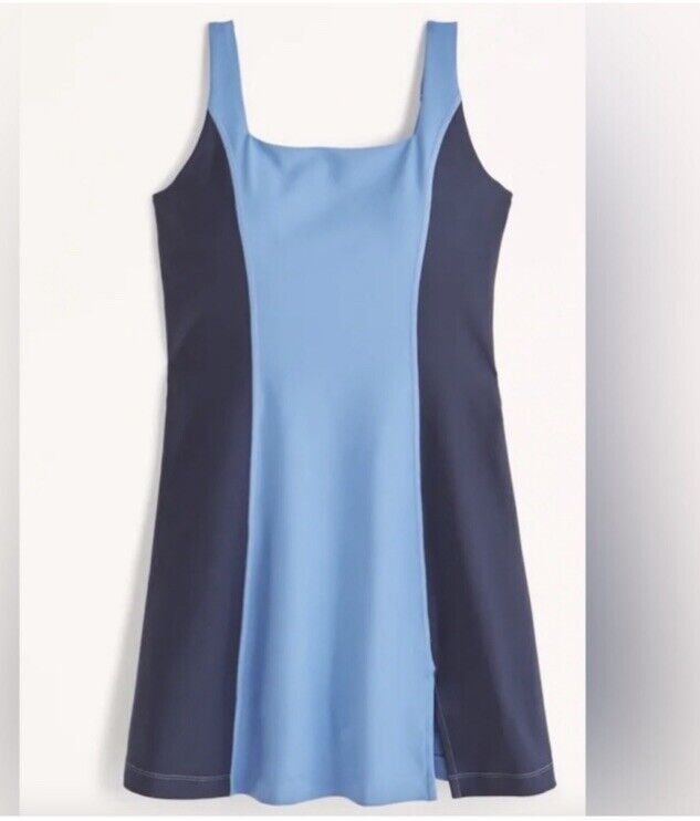 Abercrombie YPB Colorblock Active Dress Women’s Size Small Blue