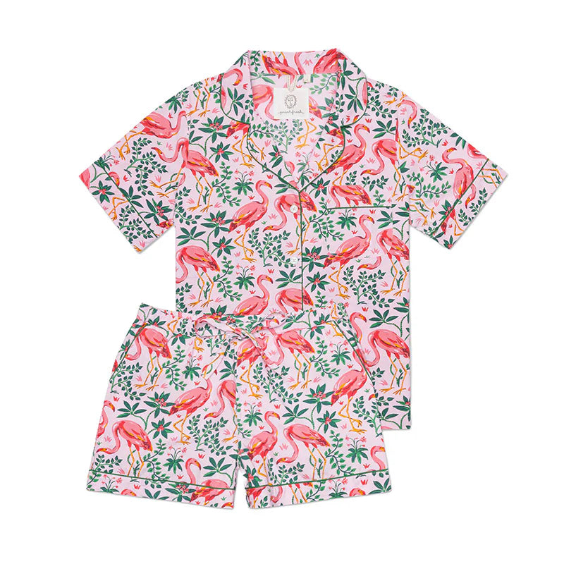 Printfresh Flock of Flamingos Pajama Set Women’s XS