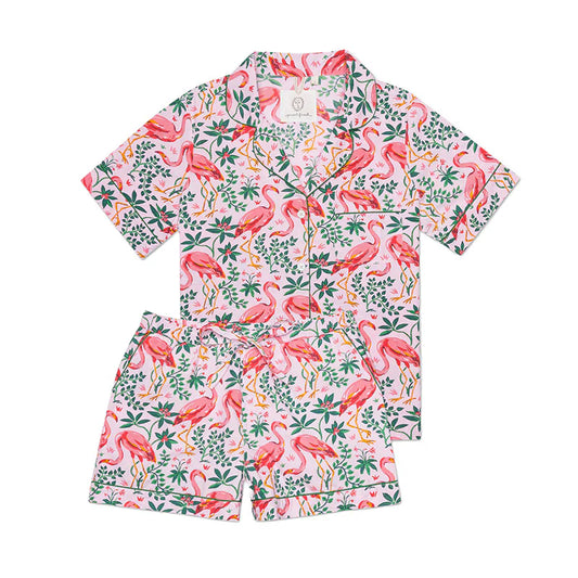 Printfresh Flock of Flamingos Pajama Set Women’s XS