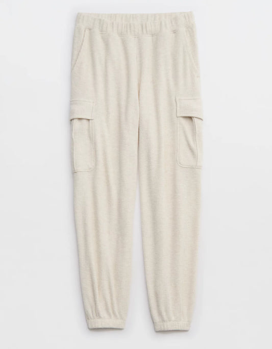 Aerie Traveler Waffle Cargo Jogger Women’s Small