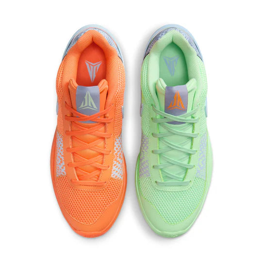 Nike JA 1 Mismatched Low Top Basketball Sneakers Big Kids Size 5.5 Mandarin Vapor Green