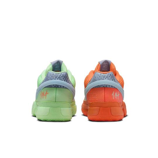 Nike JA 1 Mismatched Low Top Basketball Sneakers Big Kids Size 5.5 Mandarin Vapor Green