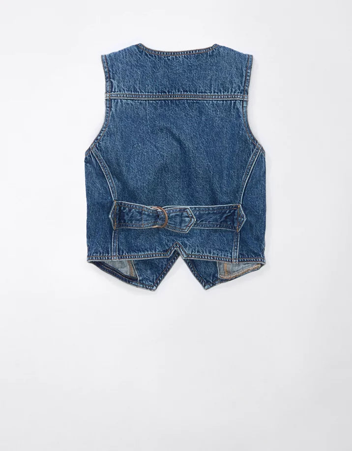 American Eagle Denim Vest Women’s Medium