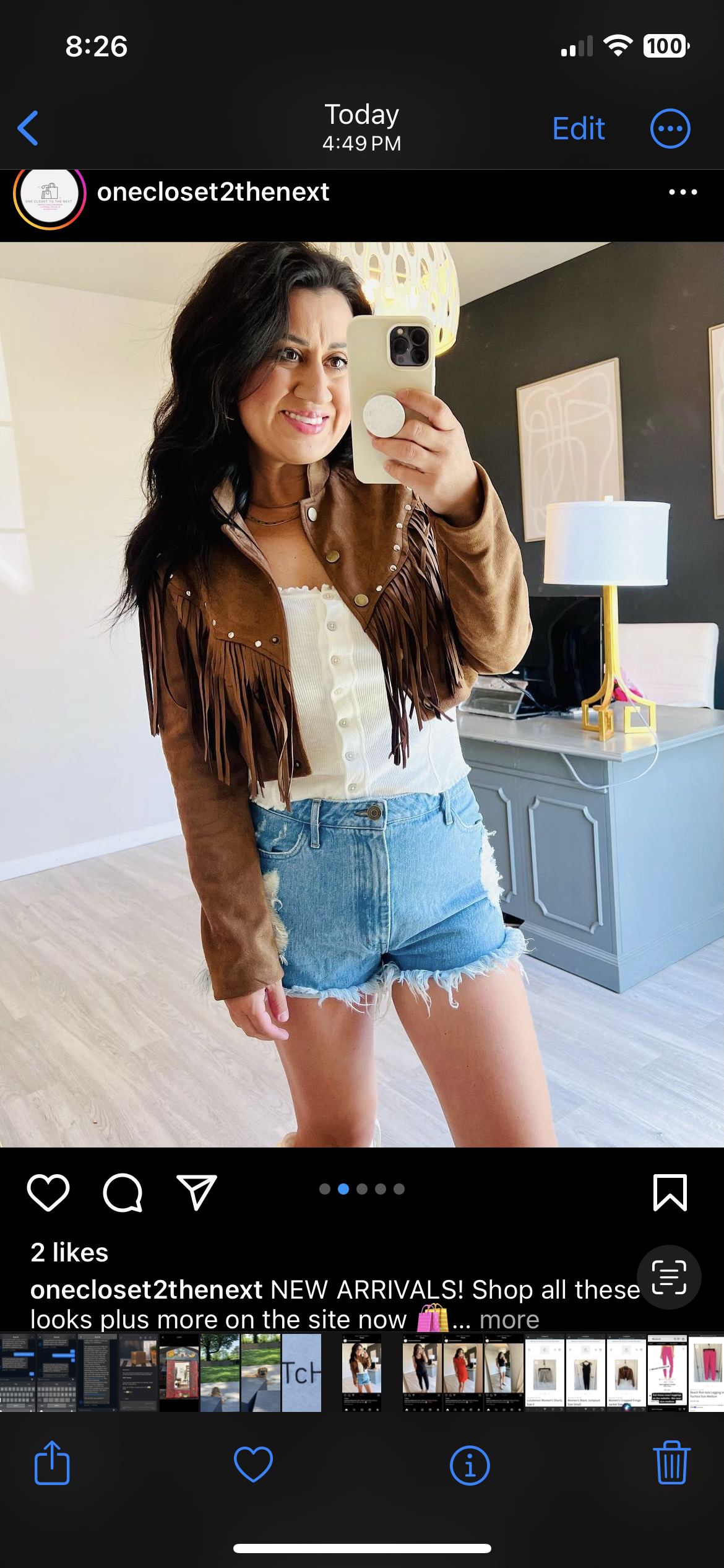 Cropped Fringe Studded Faux Suede Western Jacket Women’s Small